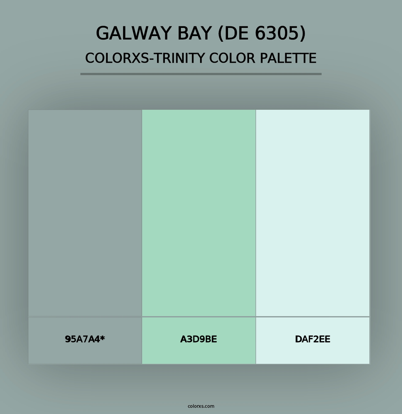 Galway Bay (DE 6305) - Colorxs Trinity Palette