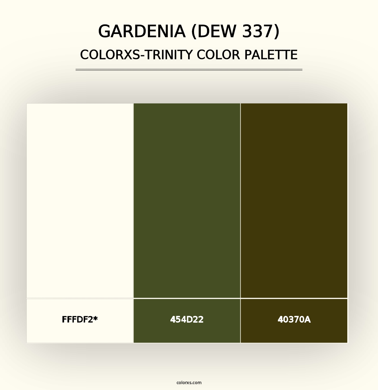 Gardenia (DEW 337) - Colorxs Trinity Palette