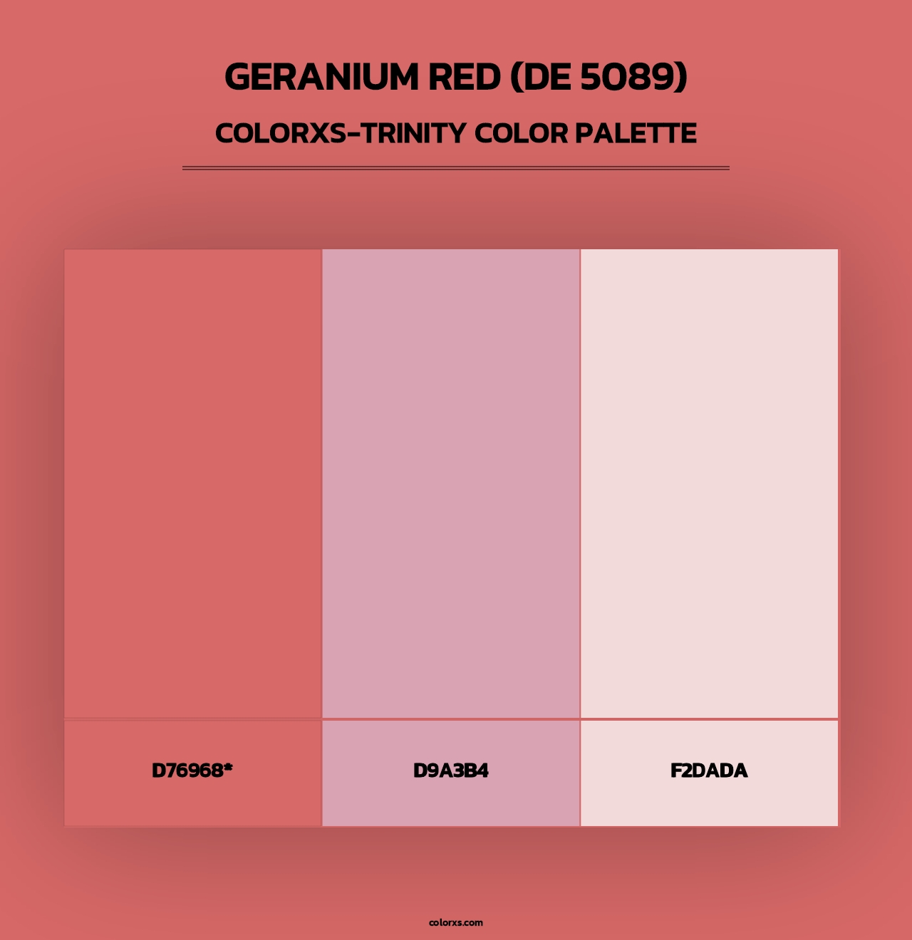 Geranium Red (DE 5089) - Colorxs Trinity Palette