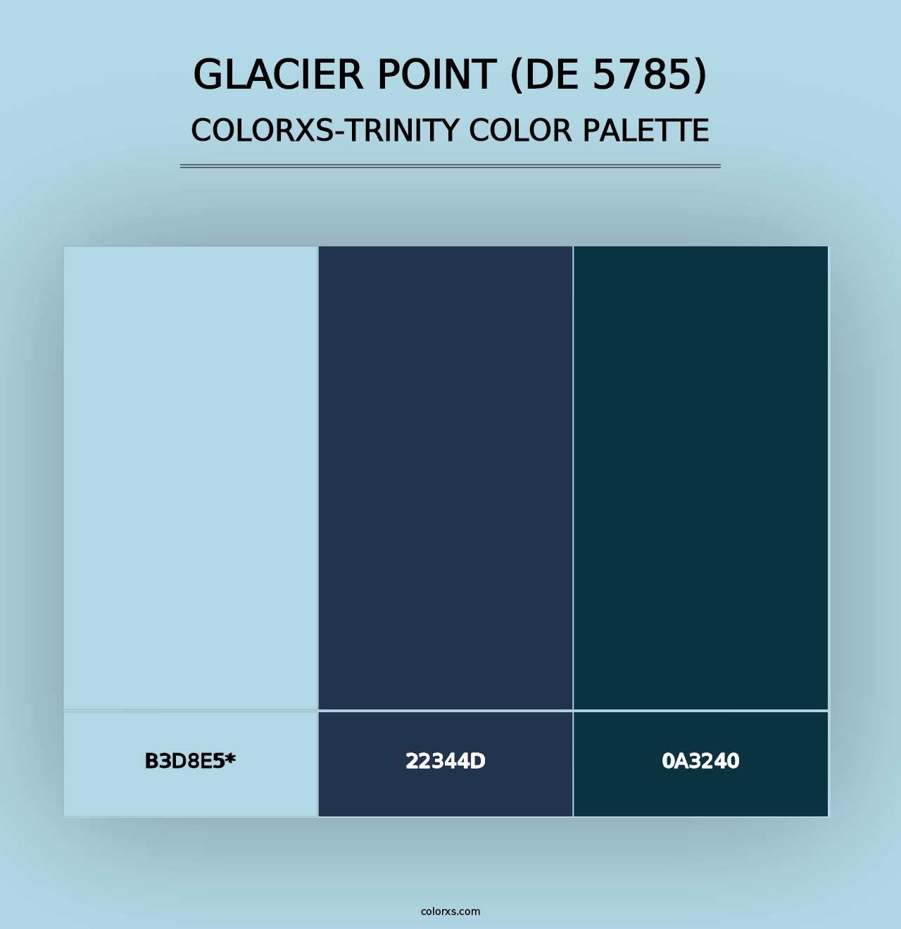 Glacier Point (DE 5785) - Colorxs Trinity Palette