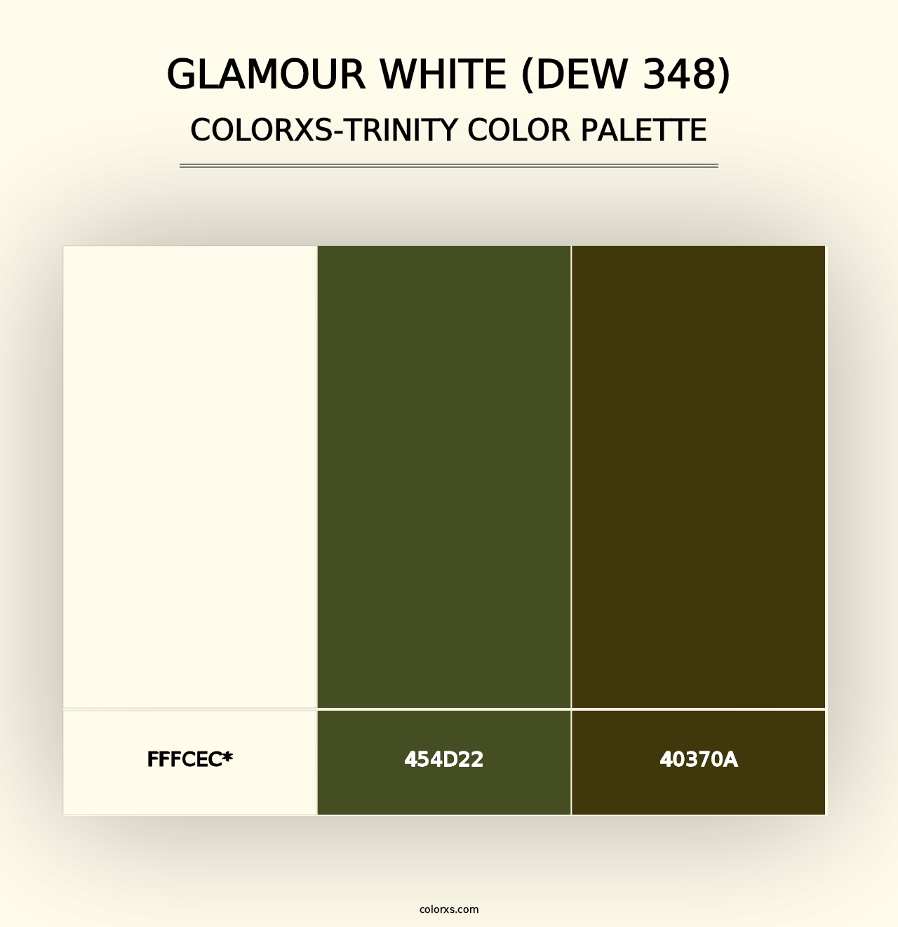 Glamour White (DEW 348) - Colorxs Trinity Palette