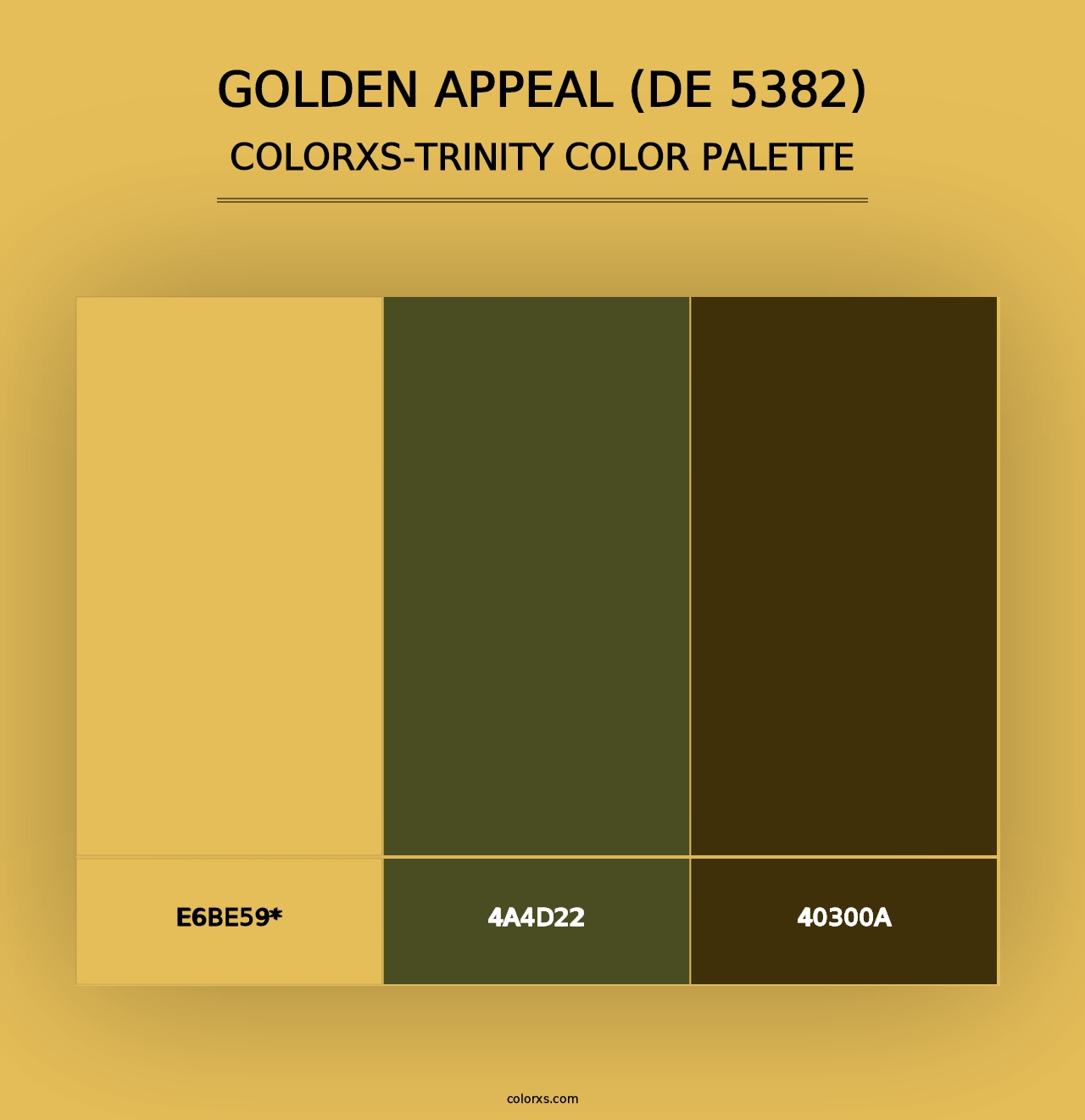 Golden Appeal (DE 5382) - Colorxs Trinity Palette