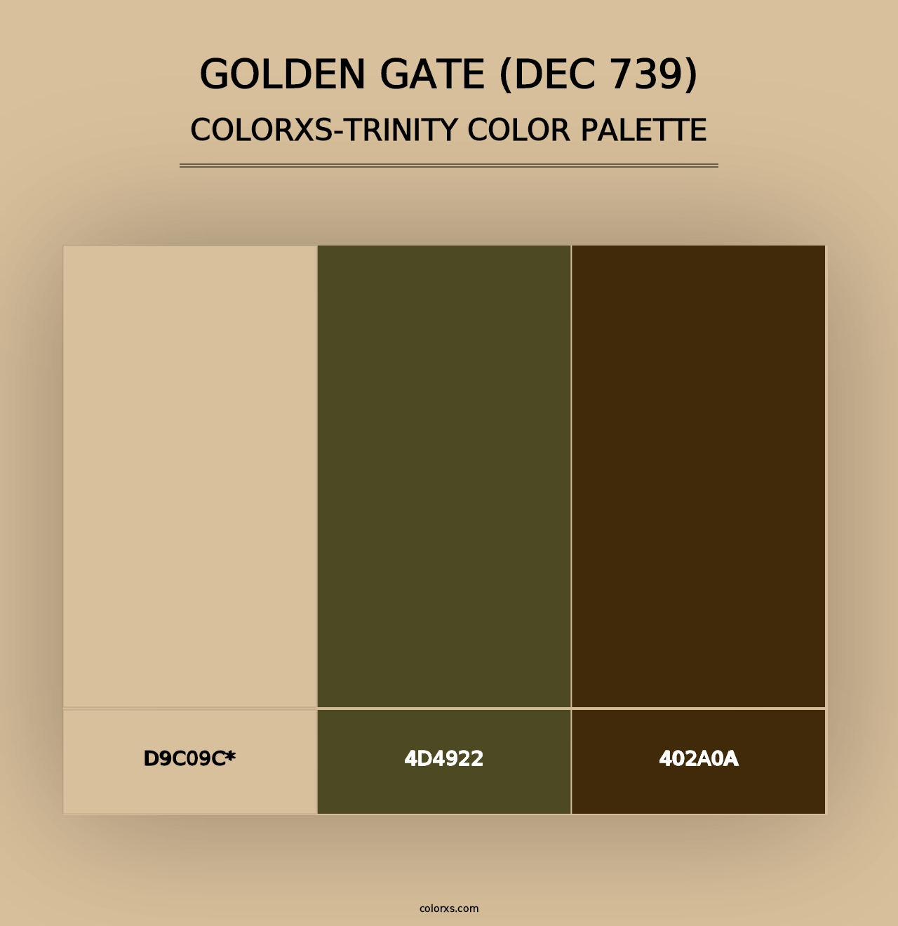 Golden Gate (DEC 739) - Colorxs Trinity Palette