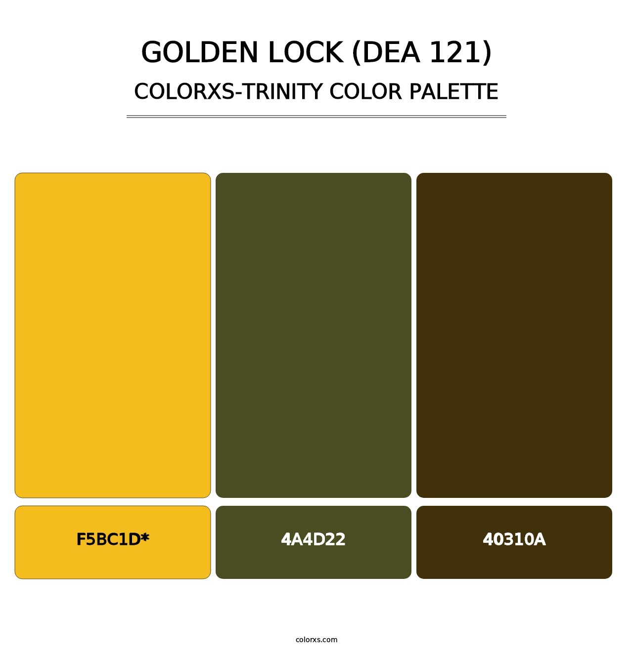 Golden Lock (DEA 121) - Colorxs Trinity Palette