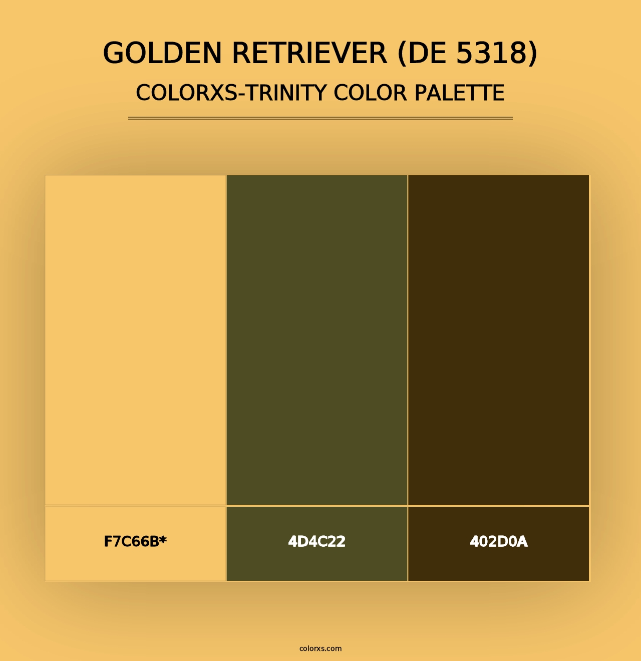 Golden Retriever (DE 5318) - Colorxs Trinity Palette