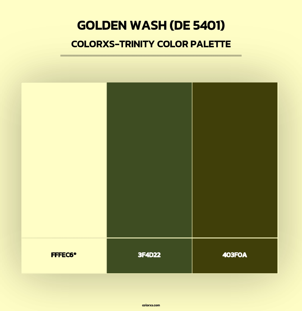 Golden Wash (DE 5401) - Colorxs Trinity Palette