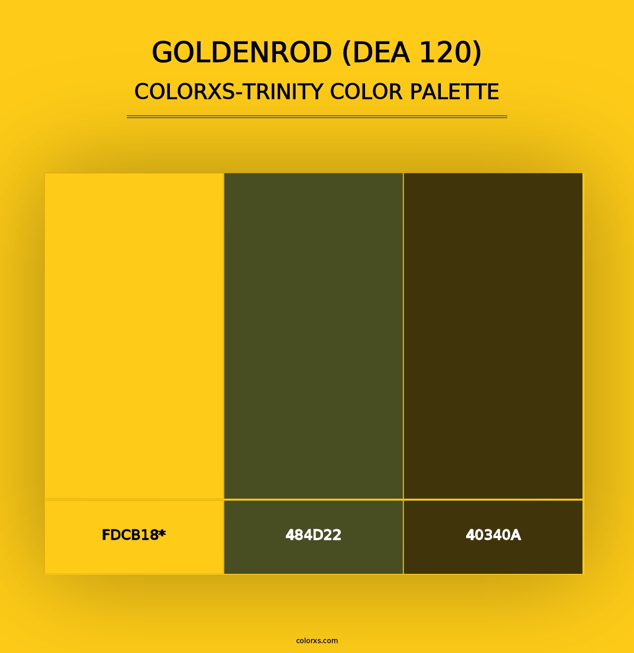 Goldenrod (DEA 120) - Colorxs Trinity Palette