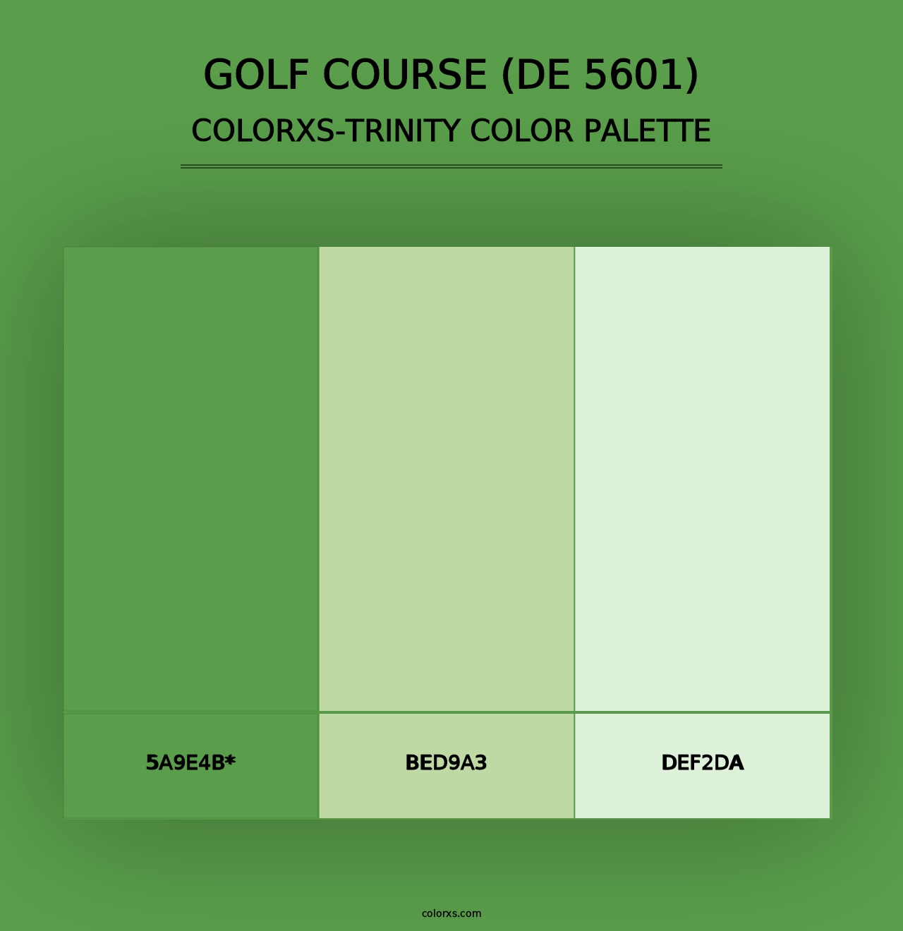 Golf Course (DE 5601) - Colorxs Trinity Palette