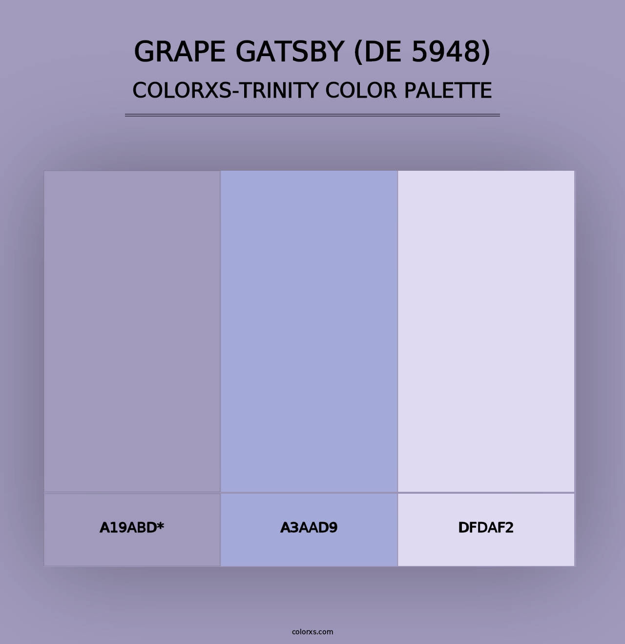 Grape Gatsby (DE 5948) - Colorxs Trinity Palette