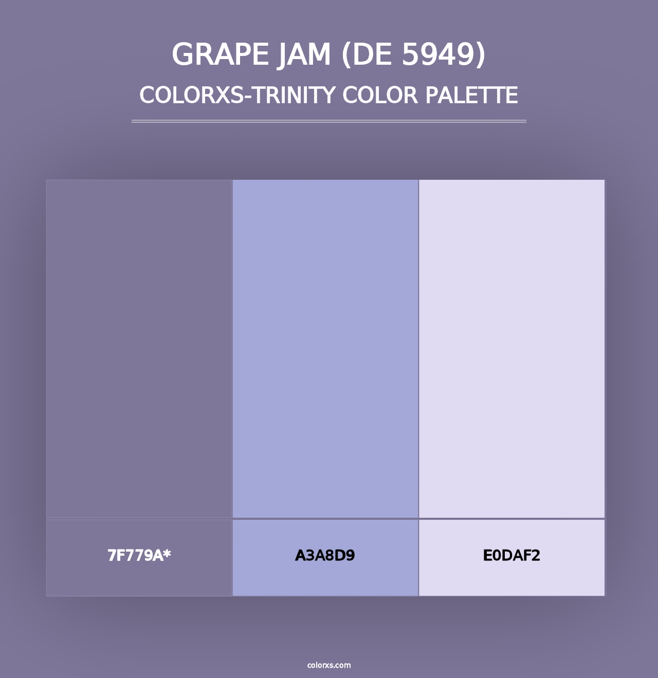 Grape Jam (DE 5949) - Colorxs Trinity Palette