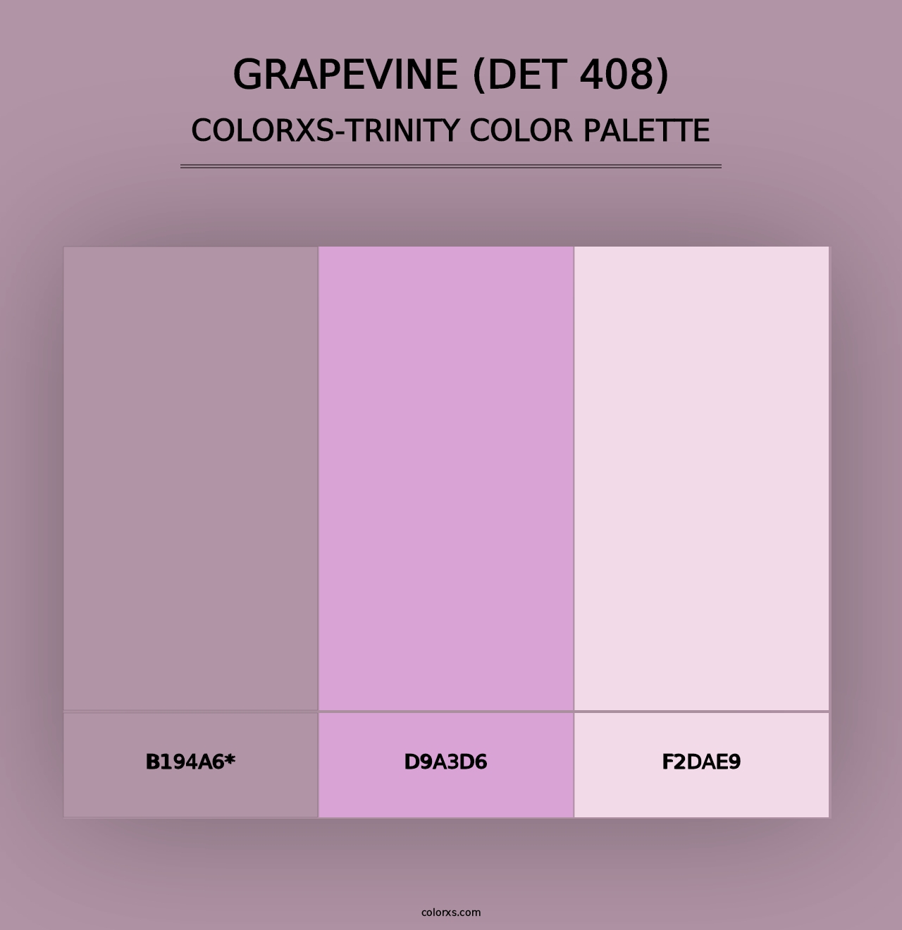 Grapevine (DET 408) - Colorxs Trinity Palette