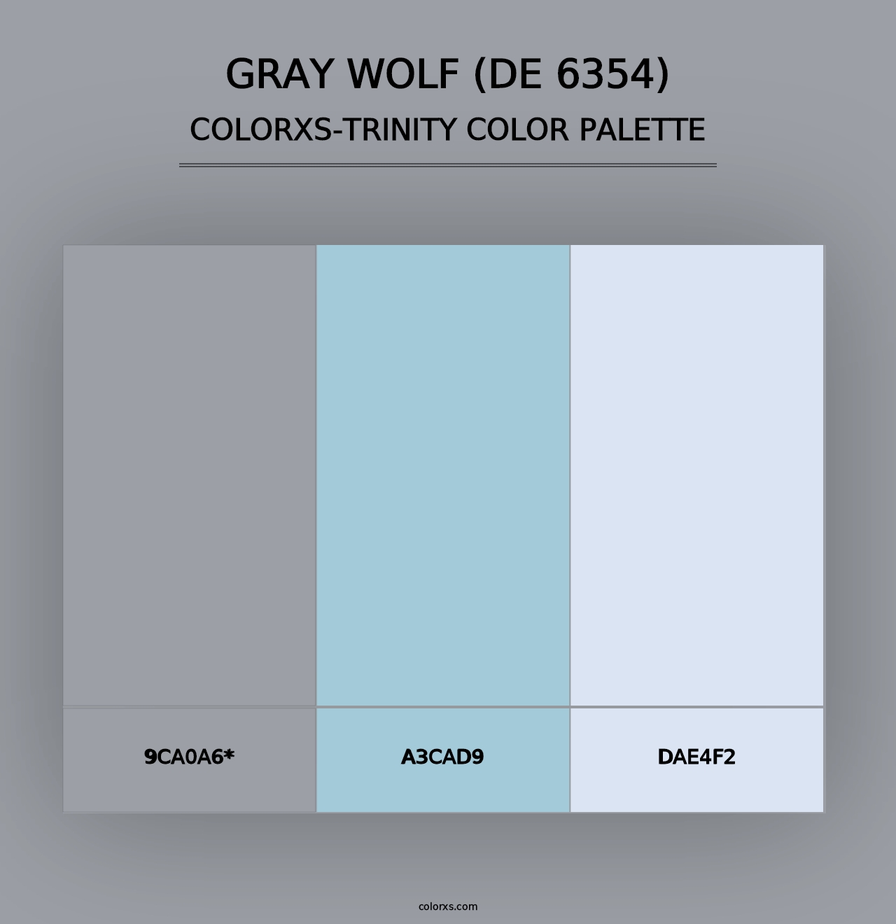 Gray Wolf (DE 6354) - Colorxs Trinity Palette