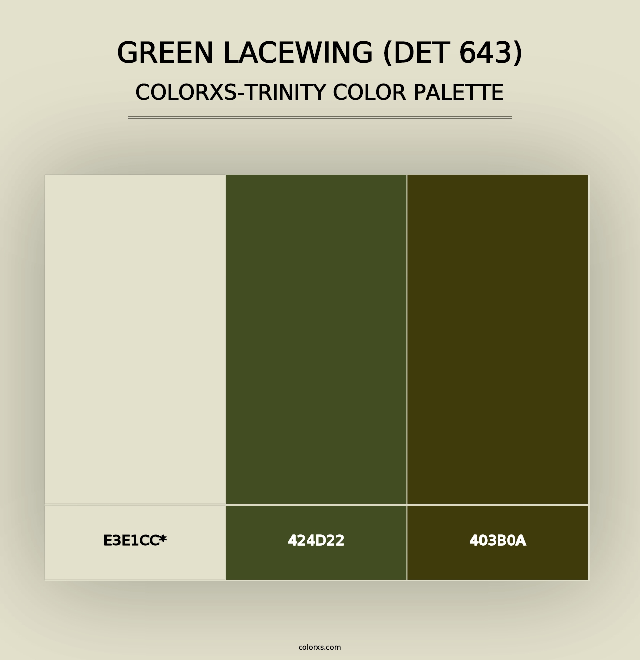 Green Lacewing (DET 643) - Colorxs Trinity Palette