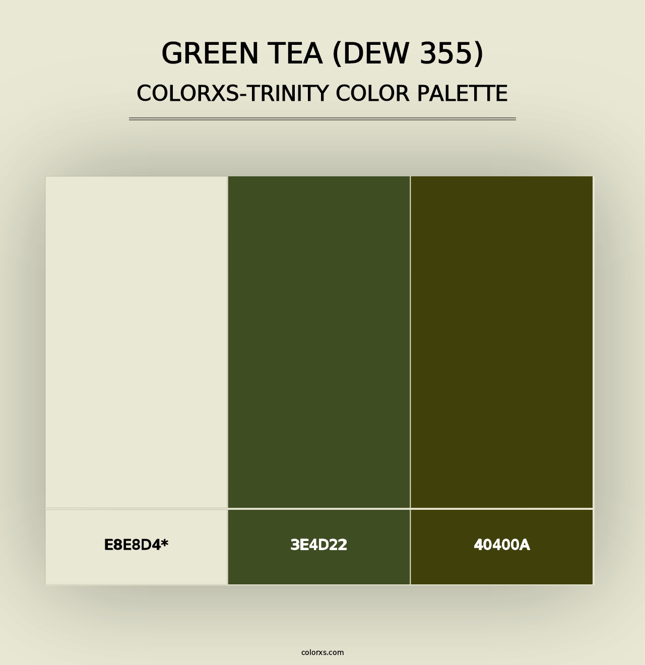 Green Tea (DEW 355) - Colorxs Trinity Palette