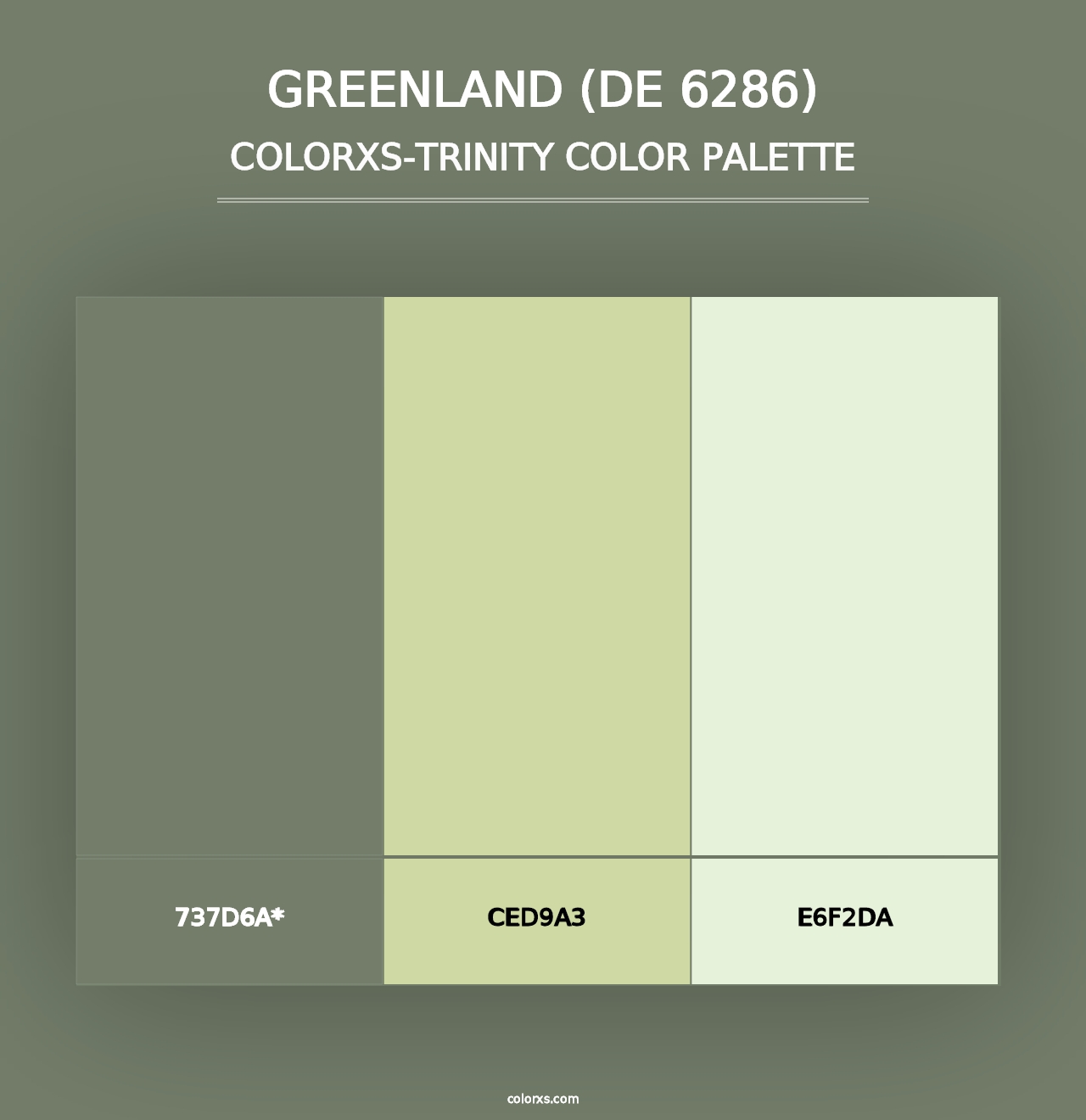 Greenland (DE 6286) - Colorxs Trinity Palette