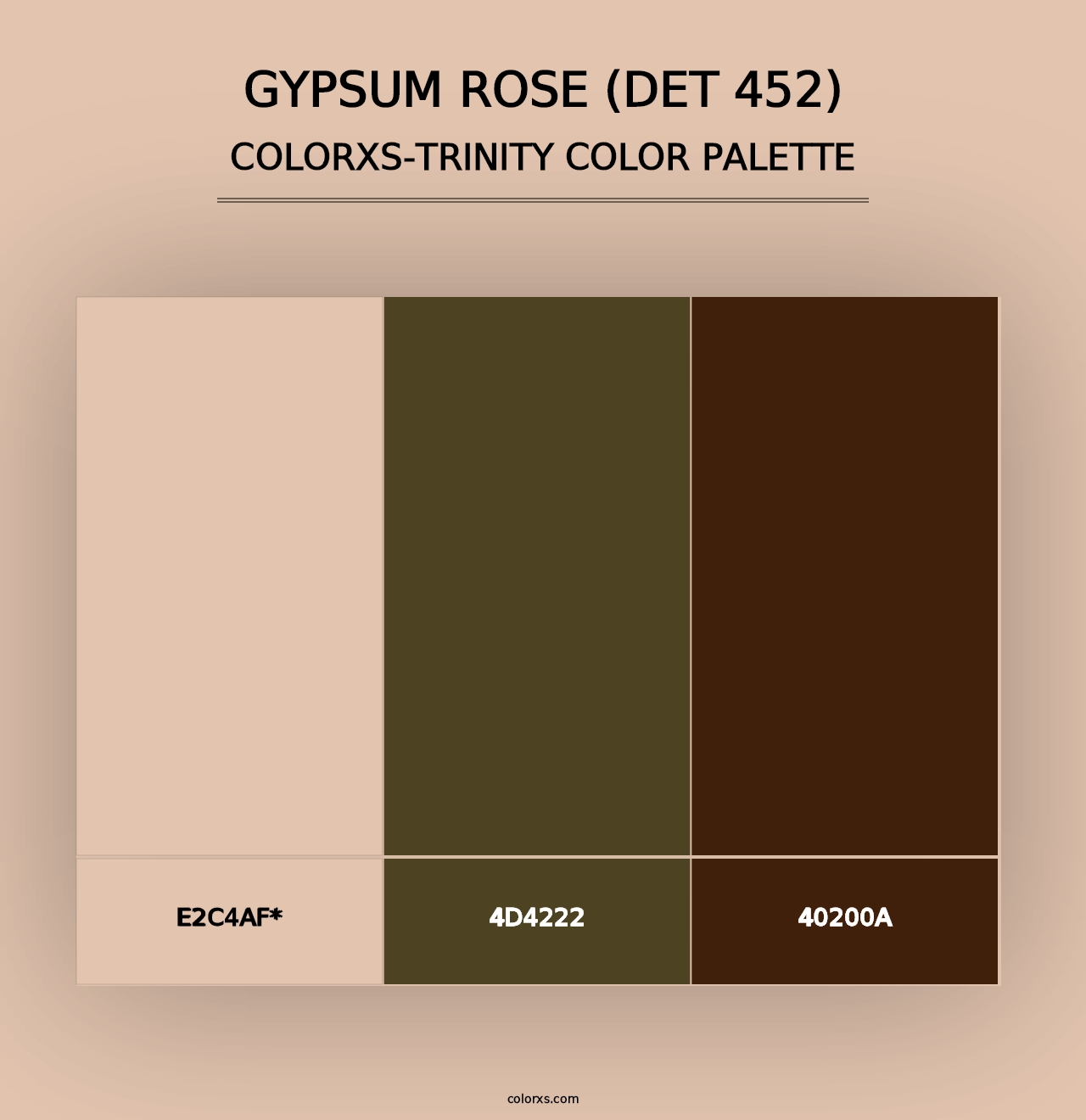 Gypsum Rose (DET 452) - Colorxs Trinity Palette