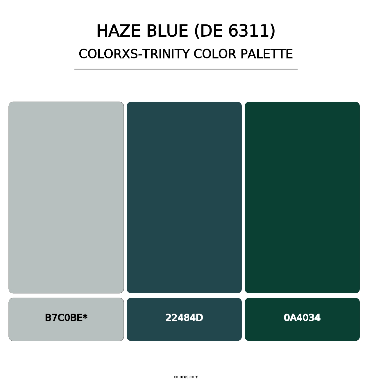 Haze Blue (DE 6311) - Colorxs Trinity Palette