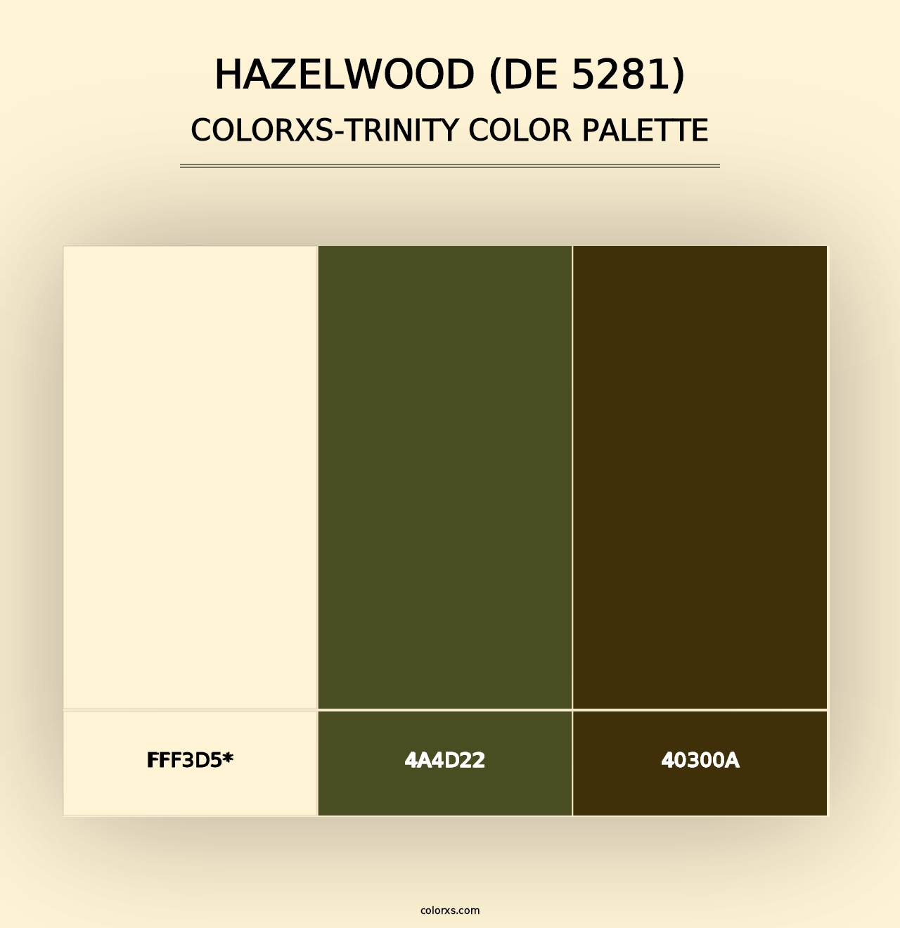 Hazelwood (DE 5281) - Colorxs Trinity Palette