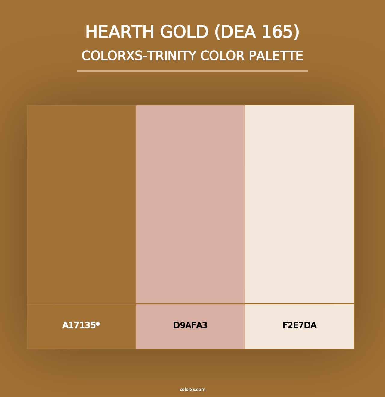 Hearth Gold (DEA 165) - Colorxs Trinity Palette