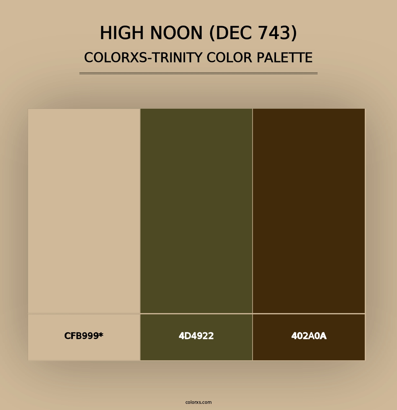 High Noon (DEC 743) - Colorxs Trinity Palette