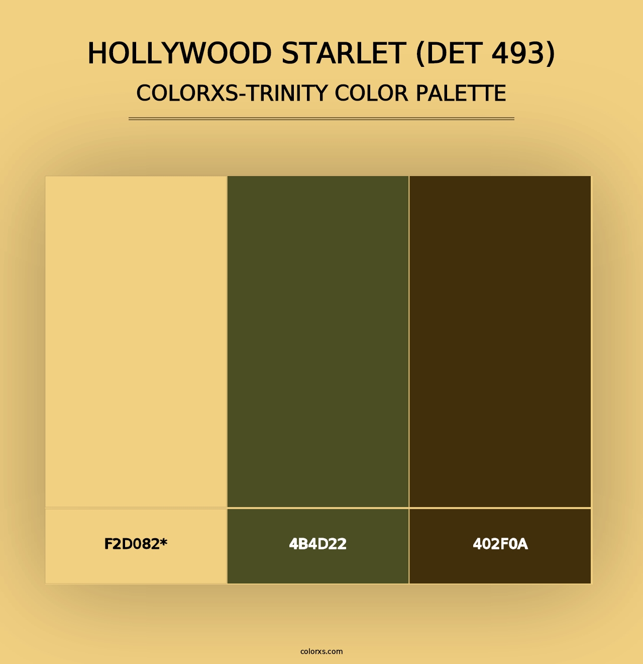 Hollywood Starlet (DET 493) - Colorxs Trinity Palette