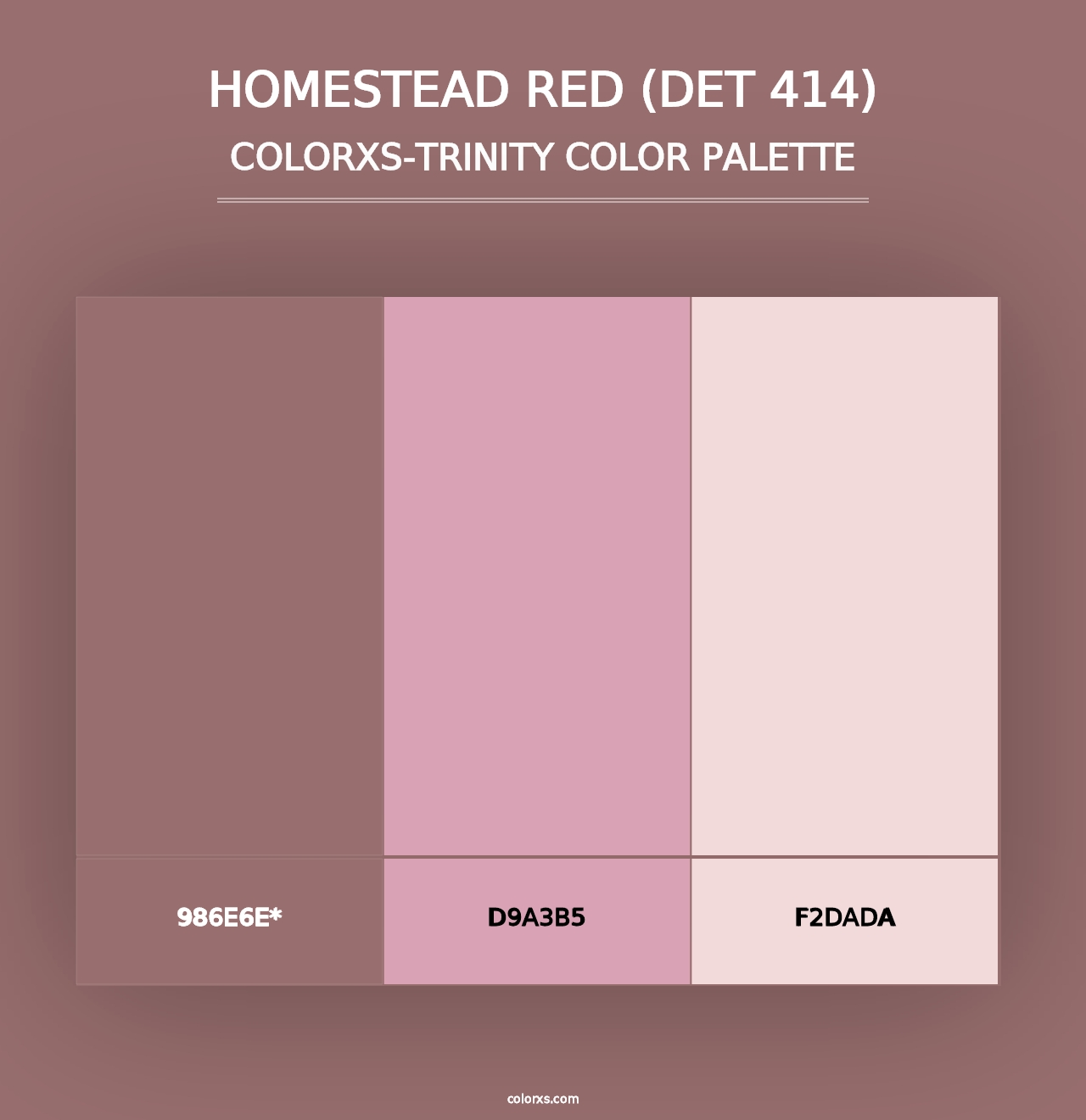 Homestead Red (DET 414) - Colorxs Trinity Palette