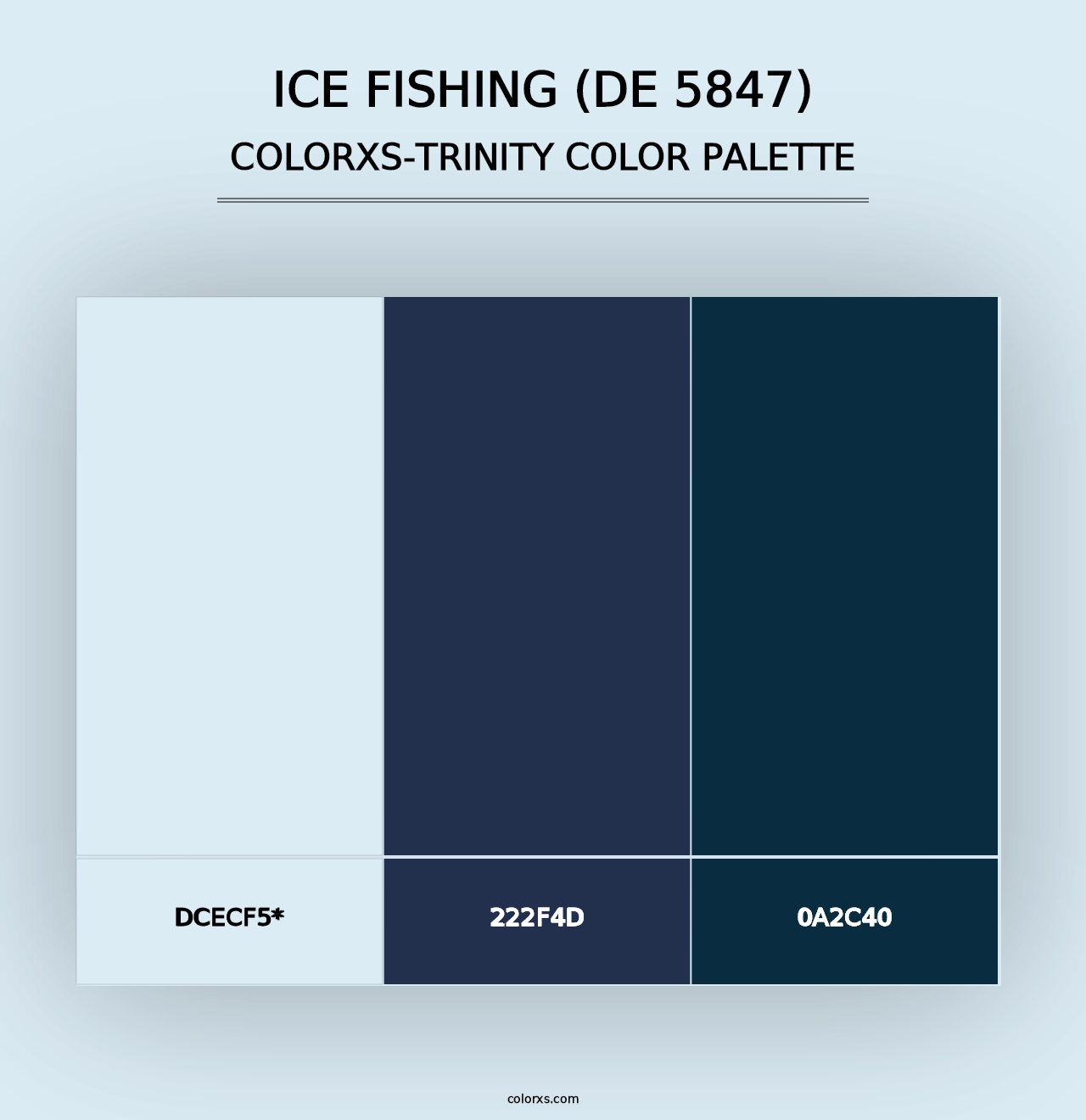 Ice Fishing (DE 5847) - Colorxs Trinity Palette