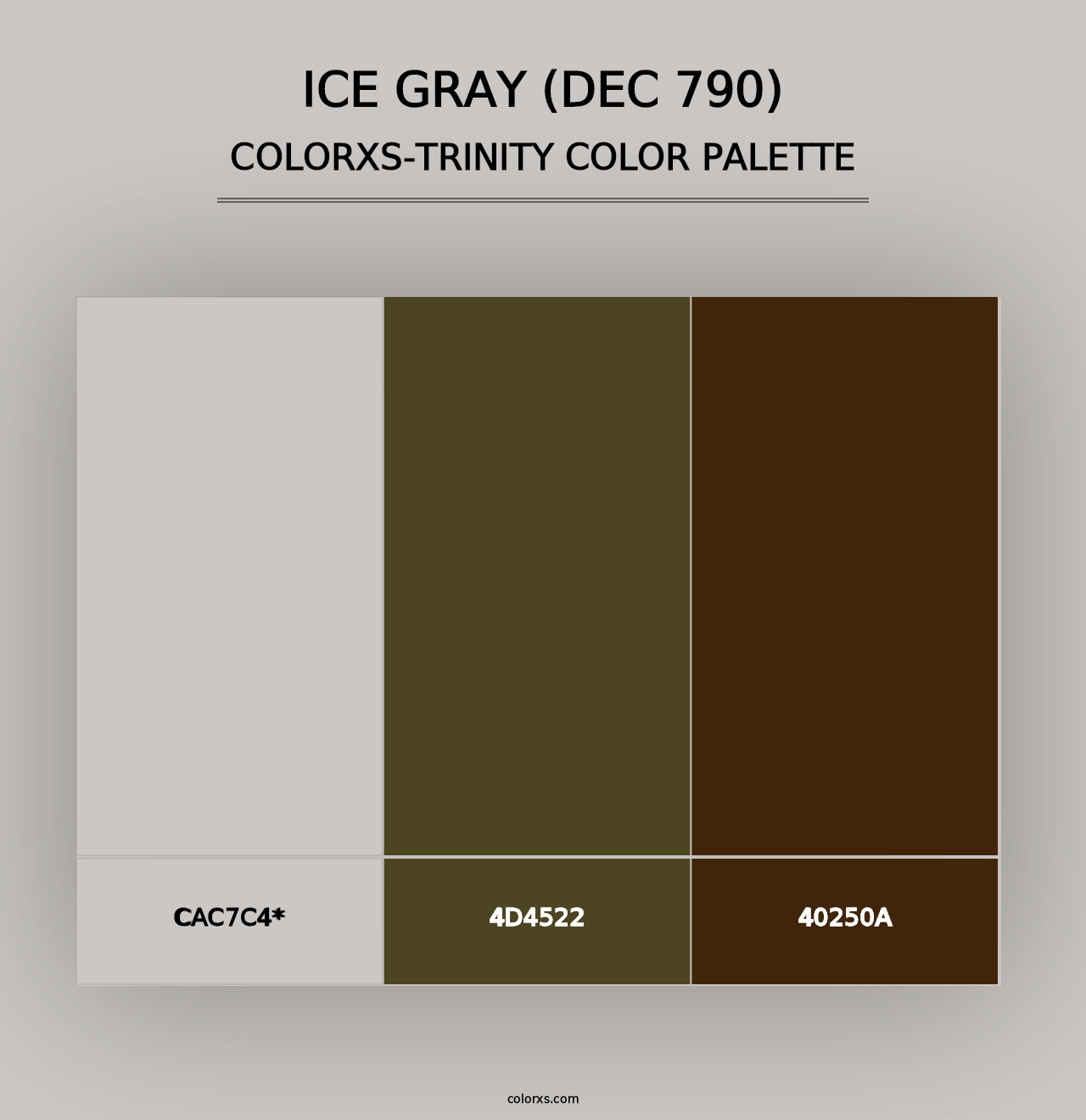 Ice Gray (DEC 790) - Colorxs Trinity Palette