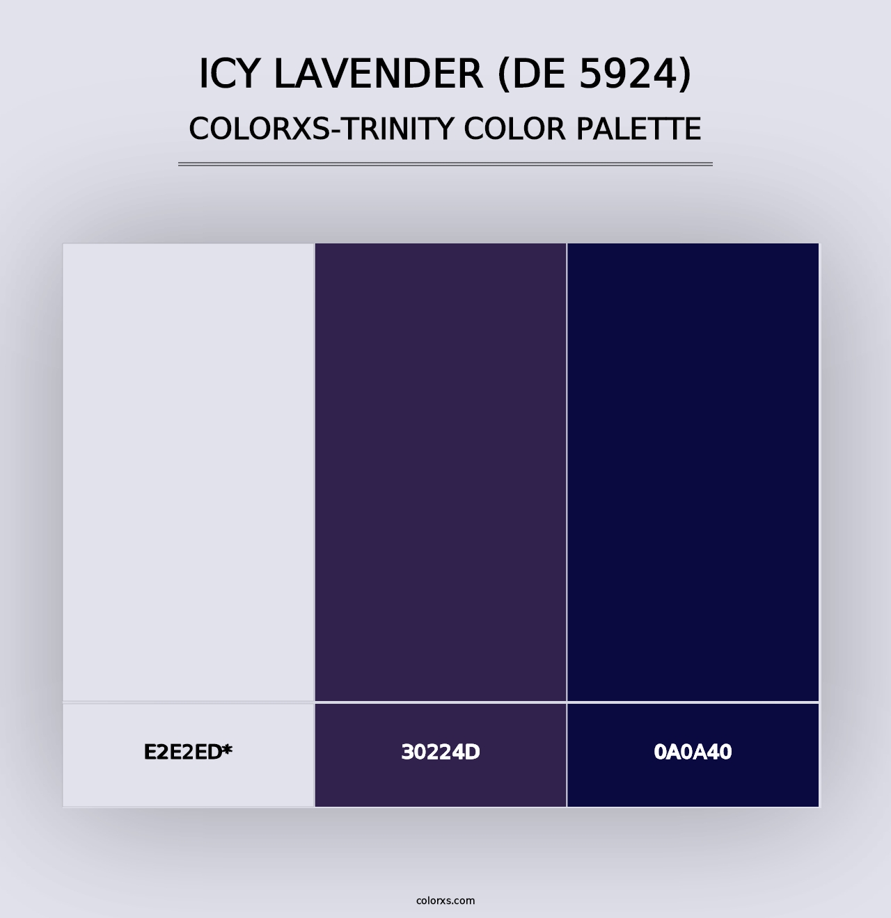 Icy Lavender (DE 5924) - Colorxs Trinity Palette