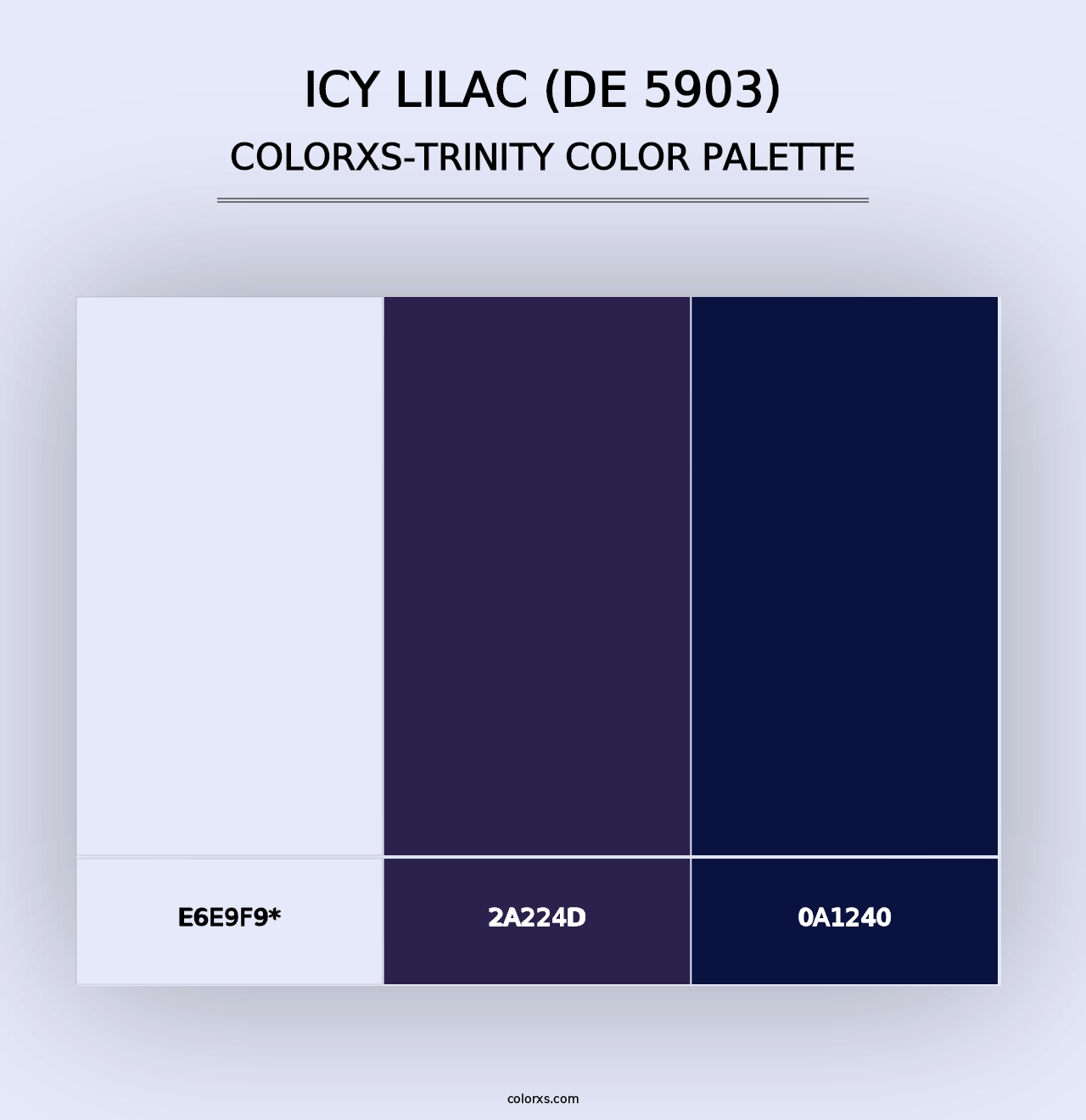 Icy Lilac (DE 5903) - Colorxs Trinity Palette