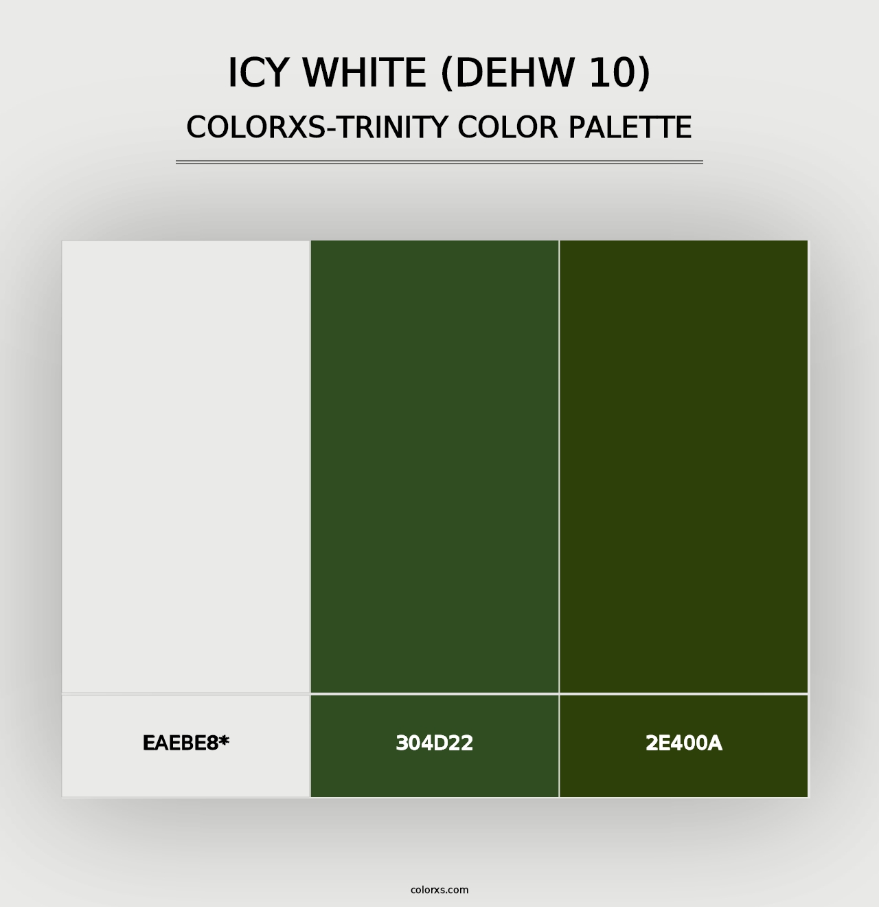 Icy White (DEHW 10) - Colorxs Trinity Palette