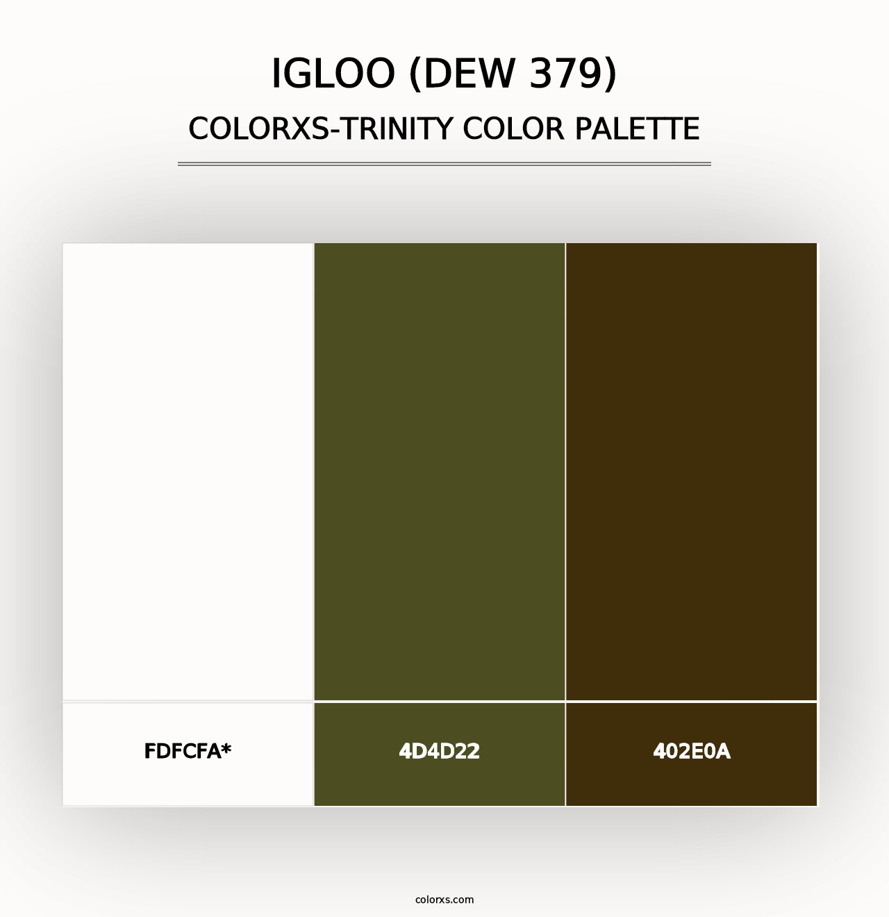 Igloo (DEW 379) - Colorxs Trinity Palette