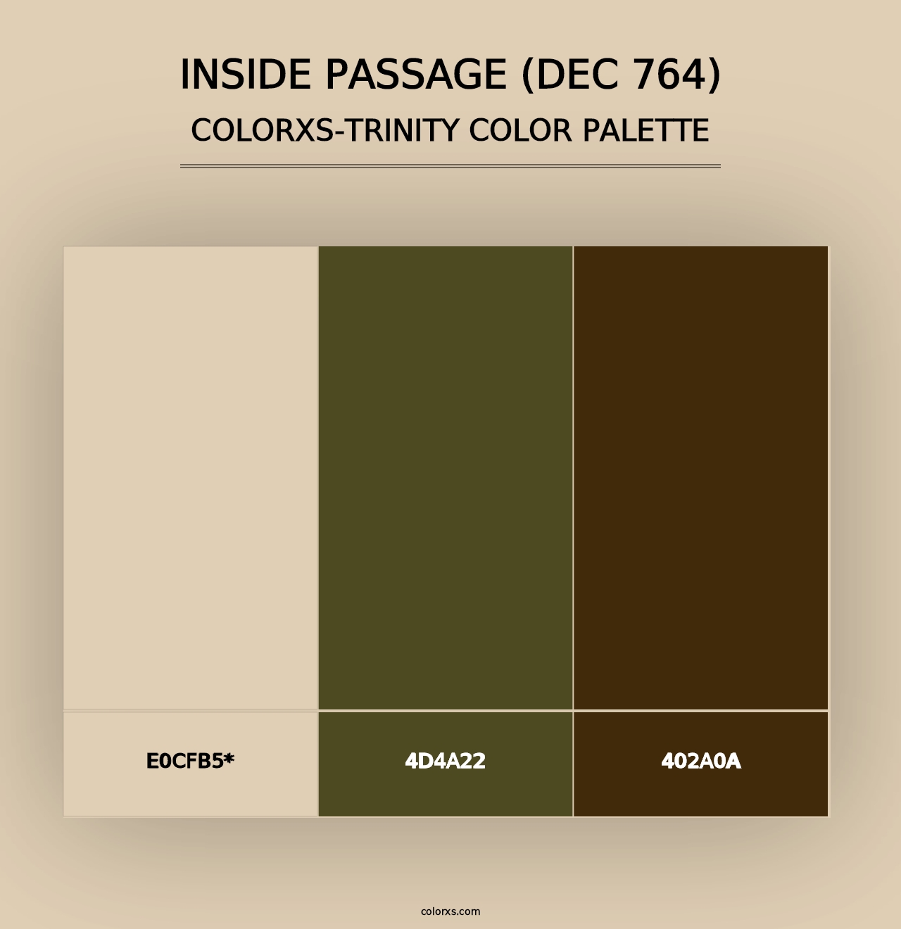 Inside Passage (DEC 764) - Colorxs Trinity Palette