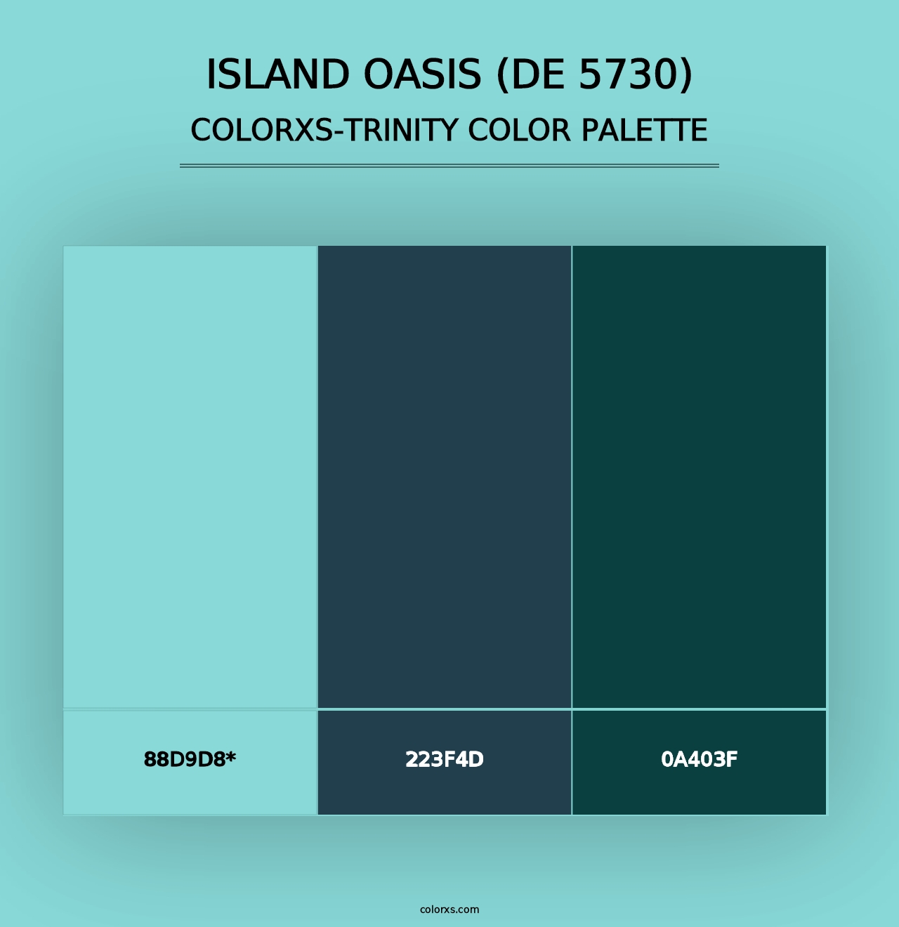 Island Oasis (DE 5730) - Colorxs Trinity Palette