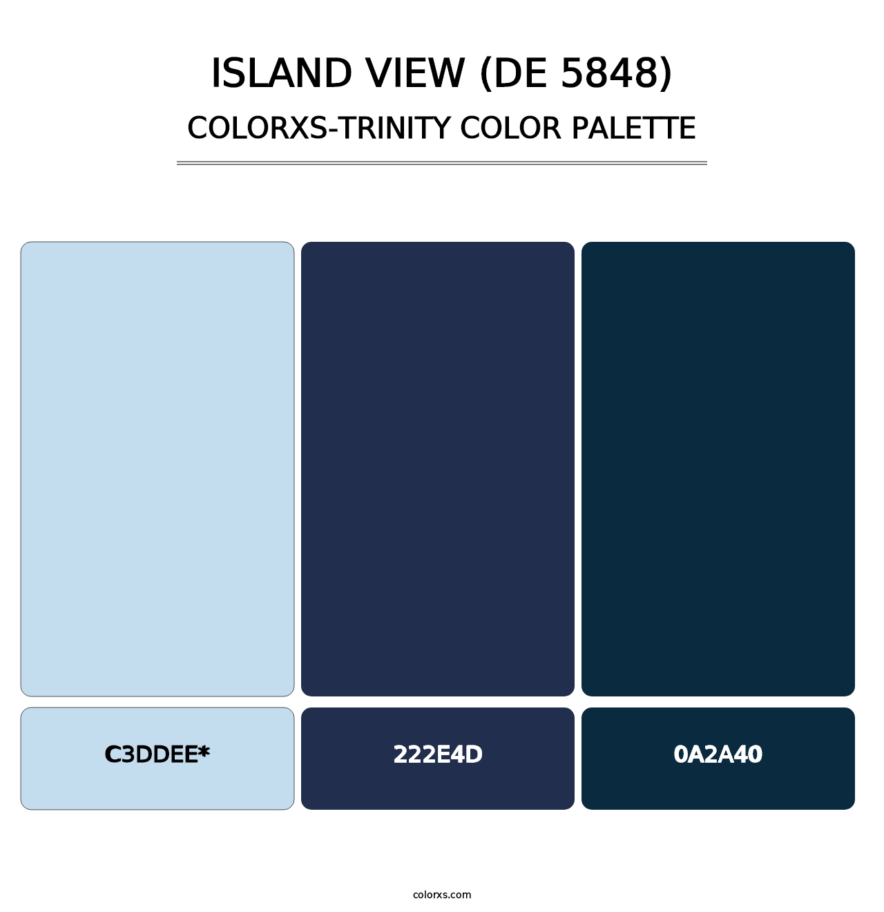 Island View (DE 5848) - Colorxs Trinity Palette