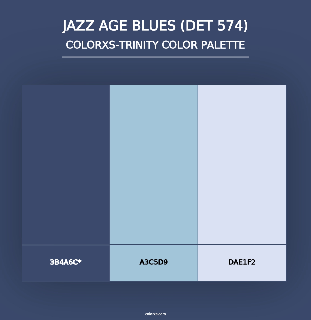 Jazz Age Blues (DET 574) - Colorxs Trinity Palette