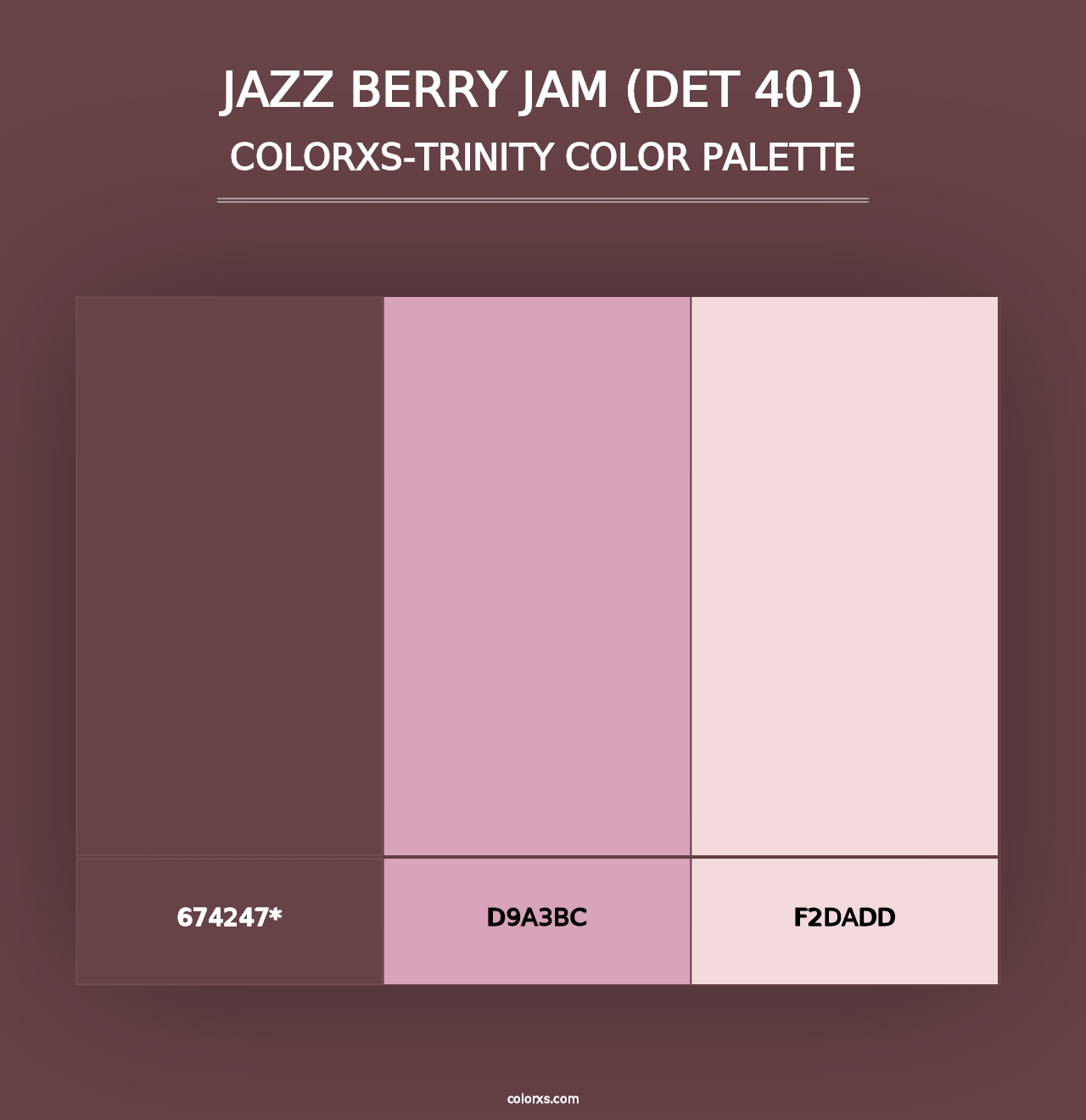 Jazz Berry Jam (DET 401) - Colorxs Trinity Palette