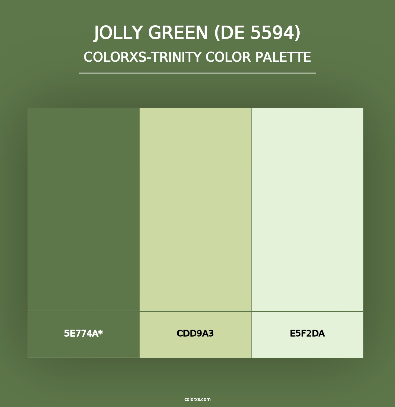 Jolly Green (DE 5594) - Colorxs Trinity Palette