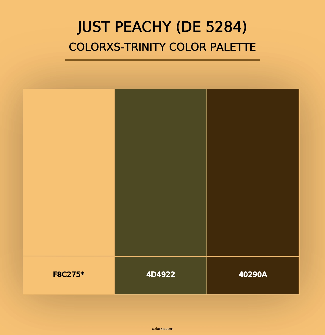 Just Peachy (DE 5284) - Colorxs Trinity Palette