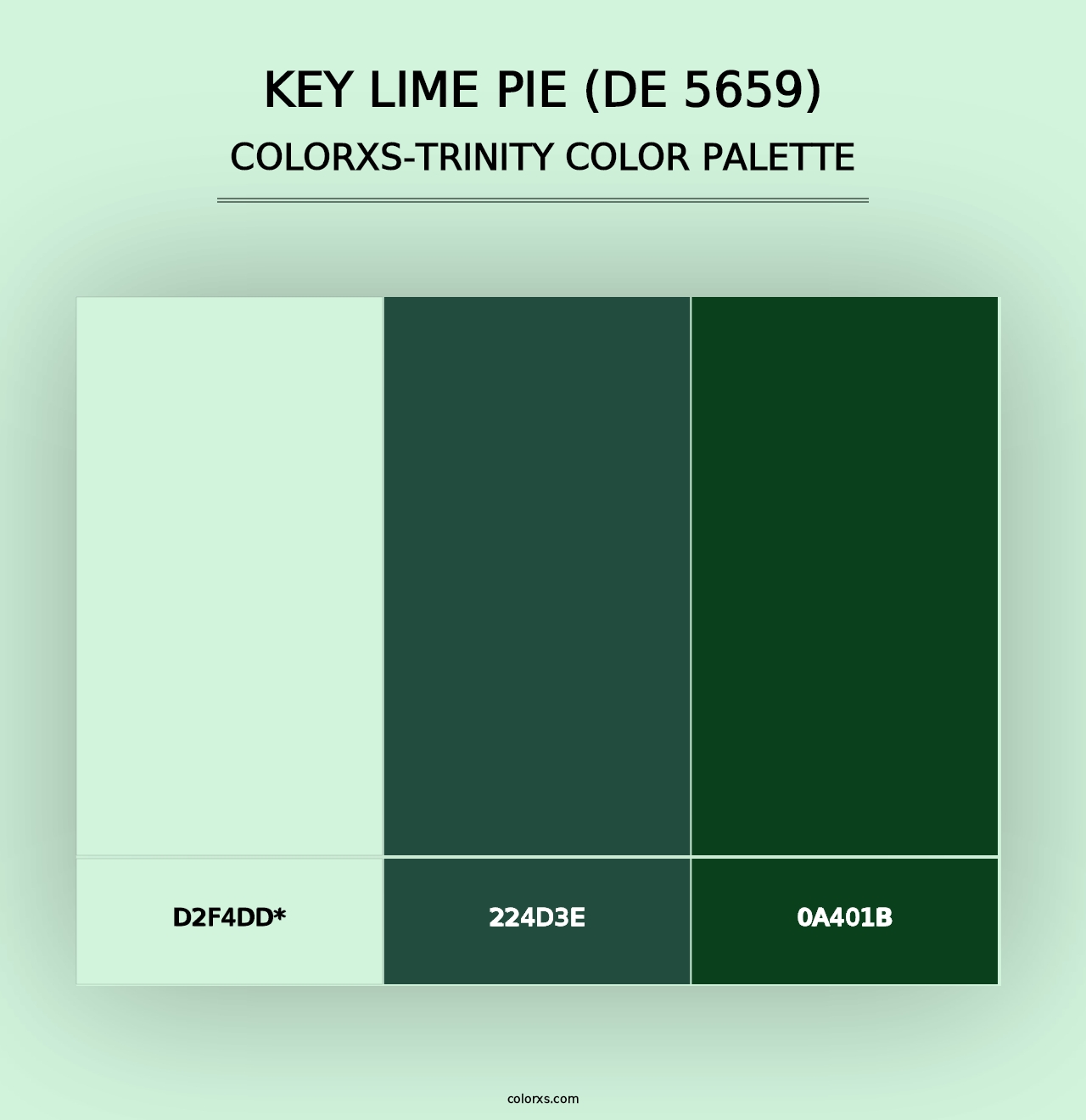 Key Lime Pie (DE 5659) - Colorxs Trinity Palette