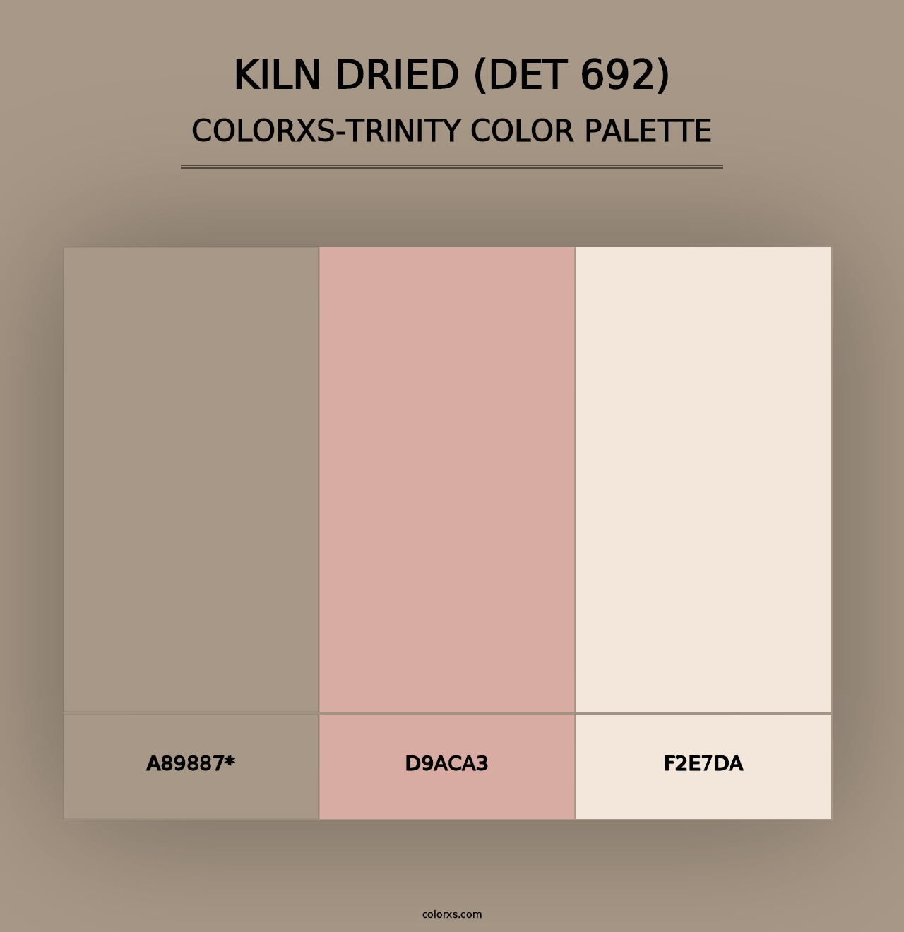 Kiln Dried (DET 692) - Colorxs Trinity Palette