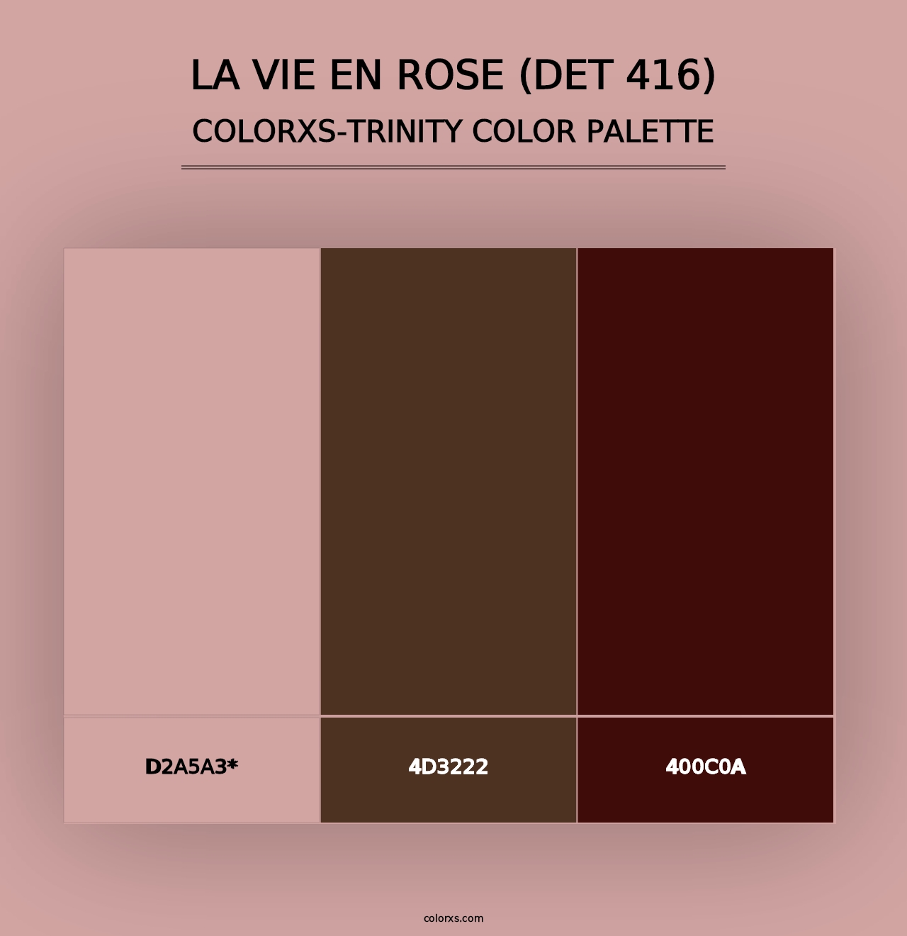 La Vie en Rose (DET 416) - Colorxs Trinity Palette