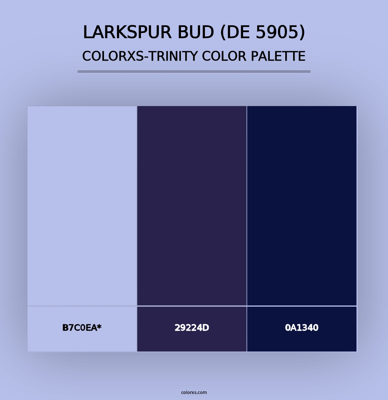 Larkspur Bud (DE 5905) - Colorxs Trinity Palette