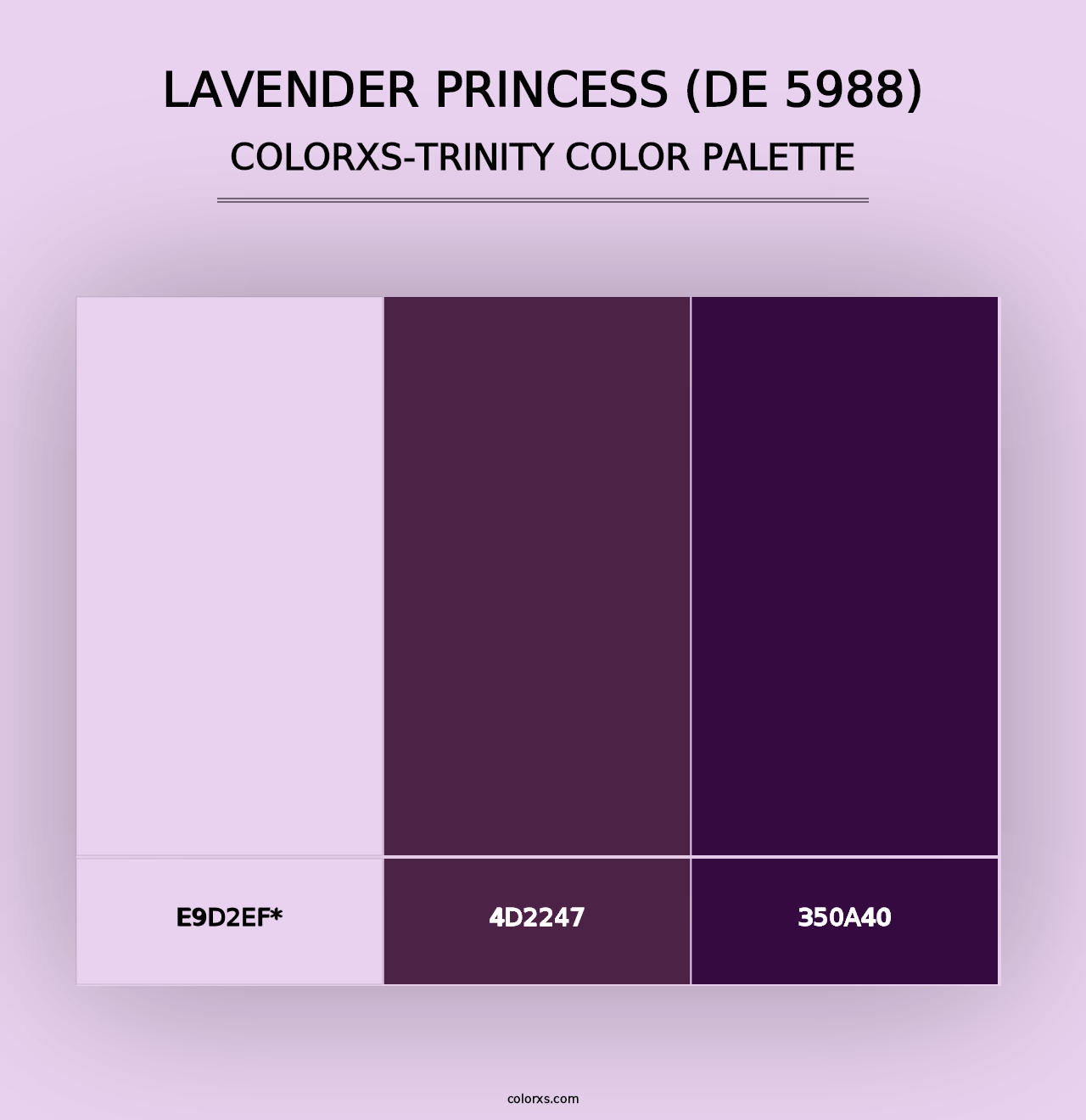 Lavender Princess (DE 5988) - Colorxs Trinity Palette