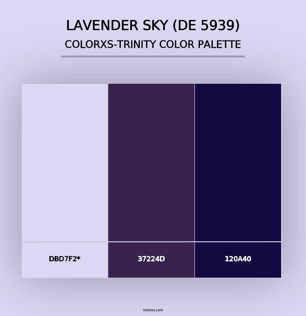 Lavender Sky (DE 5939) - Colorxs Trinity Palette