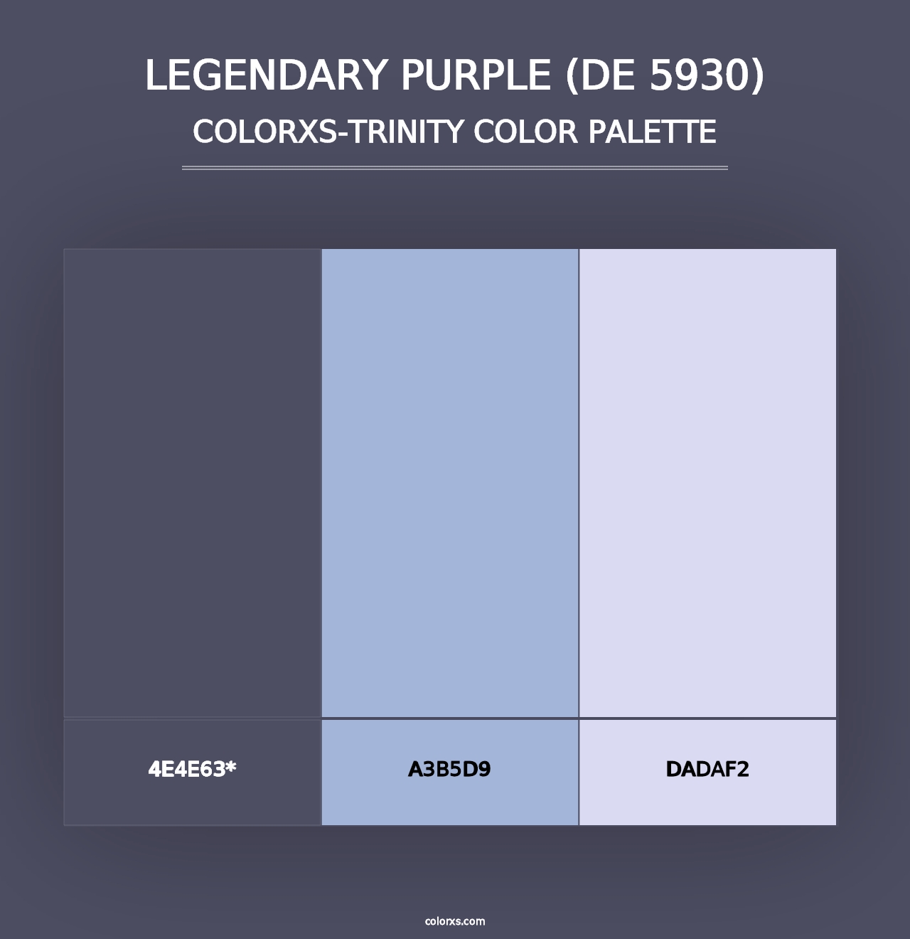 Legendary Purple (DE 5930) - Colorxs Trinity Palette