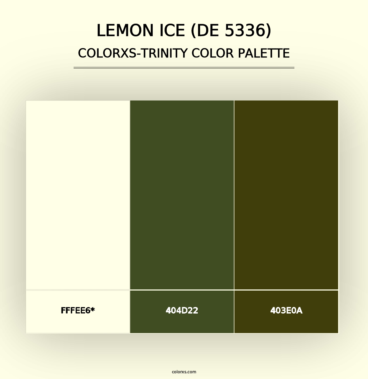 Lemon Ice (DE 5336) - Colorxs Trinity Palette