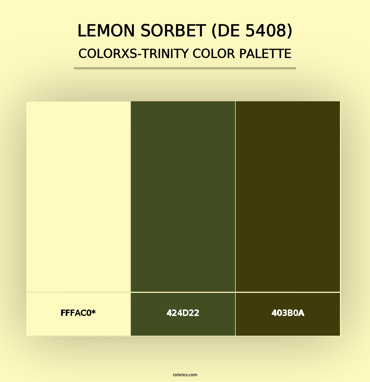 Lemon Sorbet (DE 5408) - Colorxs Trinity Palette