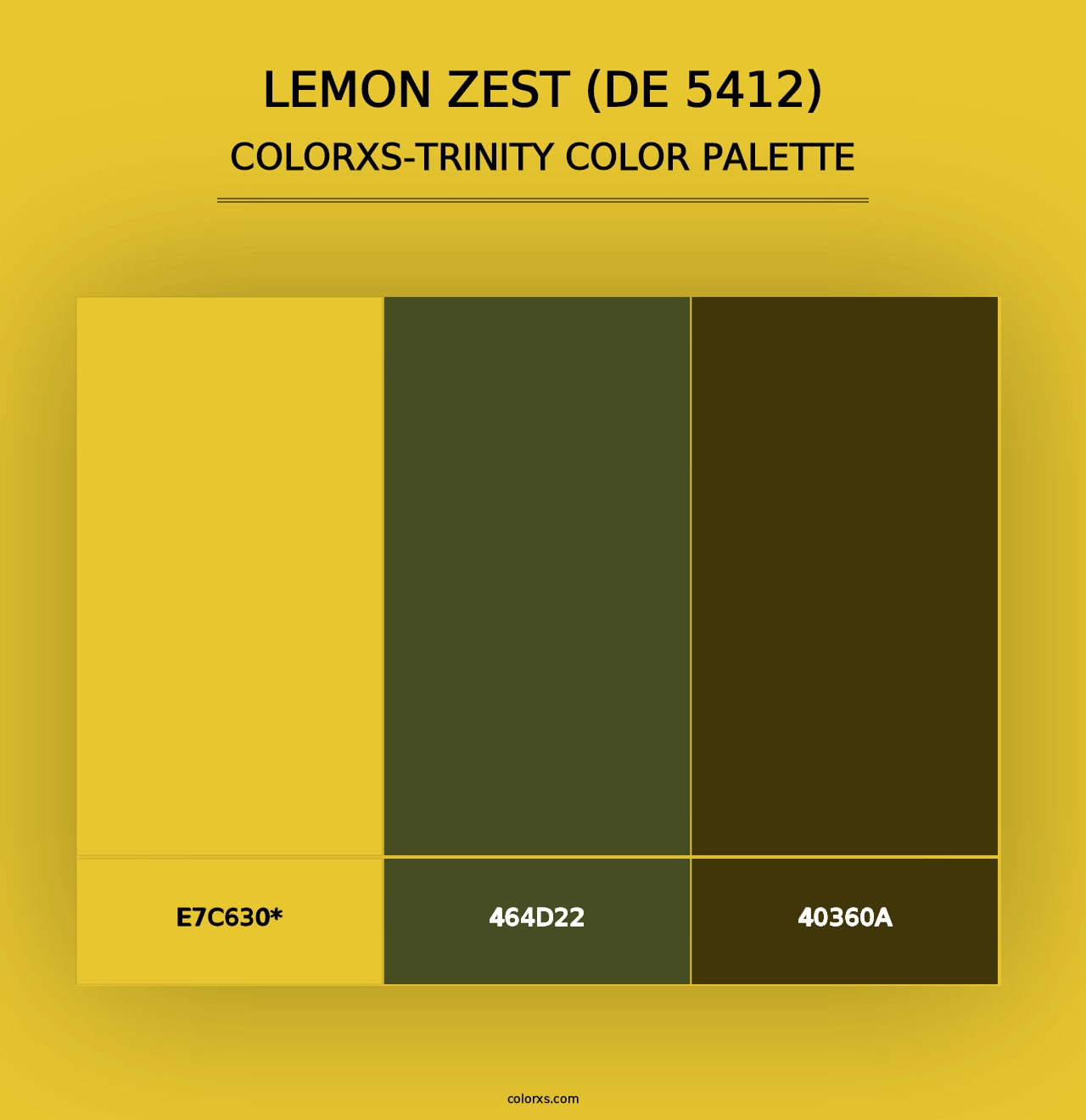 Lemon Zest (DE 5412) - Colorxs Trinity Palette