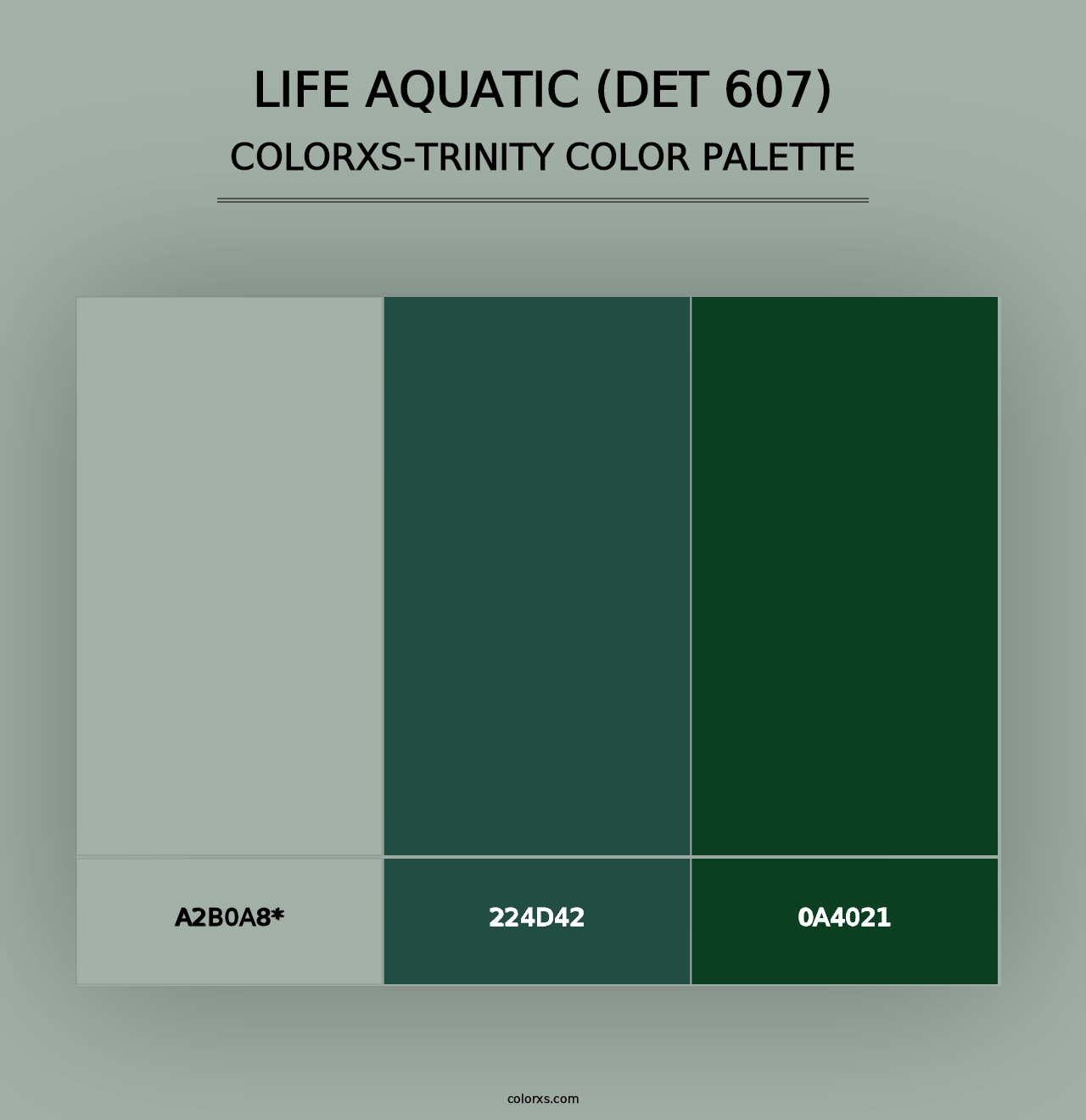 Life Aquatic (DET 607) - Colorxs Trinity Palette